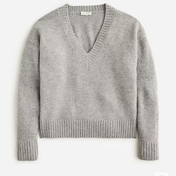 Red V Neck Sweater - Picture 4 of 4